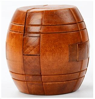 Casse tête en bois le tonneau - les jeux en bois