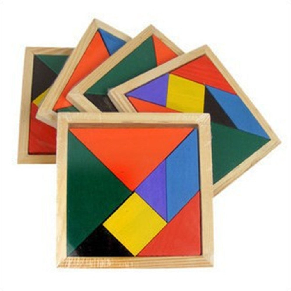 Tangram en bois enfant - les jeux en bois