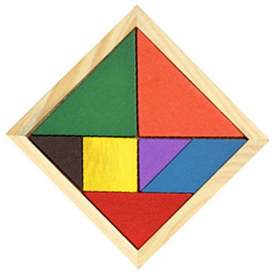 Tangram en bois enfant - les jeux en bois