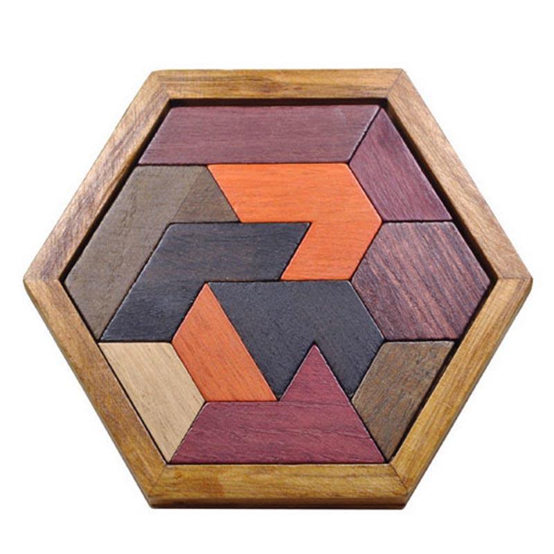Tangram en bois pour enfants et adulte - les jeux en bois