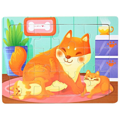 Puzzles animaux pour bébé - les jeux en bois