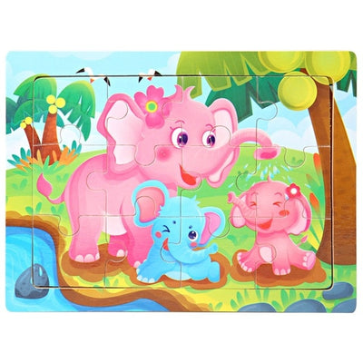Puzzles animaux pour bébé - les jeux en bois