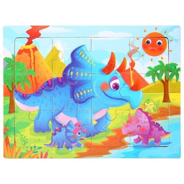 Puzzles animaux pour bébé - les jeux en bois