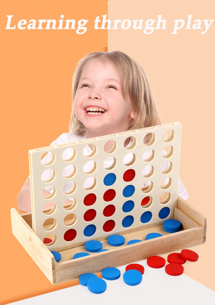 Puissance 4 en bois - les jeux en bois