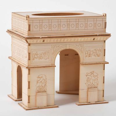 Maquette en bois arc de triomphe - les jeux en bois 