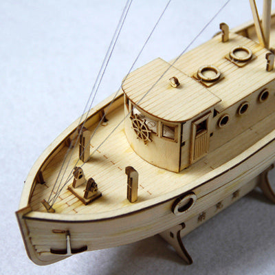 Maquette en bois bateau - les jeux en bois