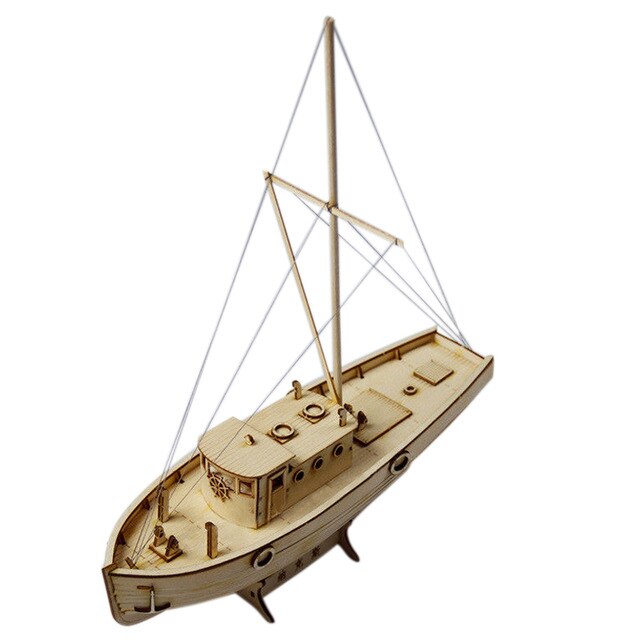 Maquette en bois bateau - les jeux en bois