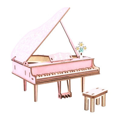 Maquette en bois piano - les jeux en bois 