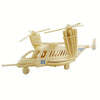 Maquette en bois enfant hélicoptère - les jeux en bois 