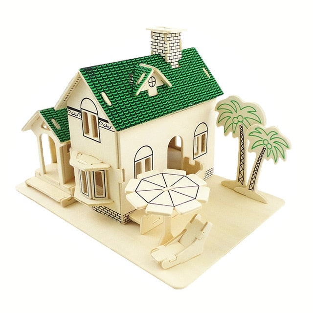 Maquette en bois maison marocaine - les jeux en bois