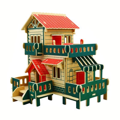 Maquette en bois Maison - les jeux en bois 