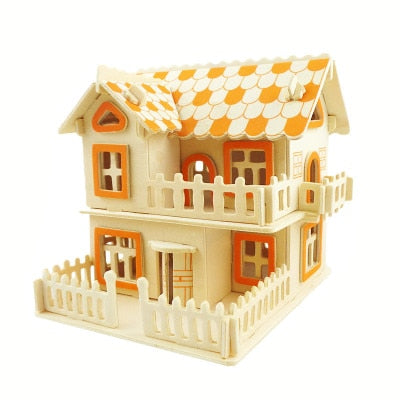 Maquette en bois maison miel - les jeux en bois 