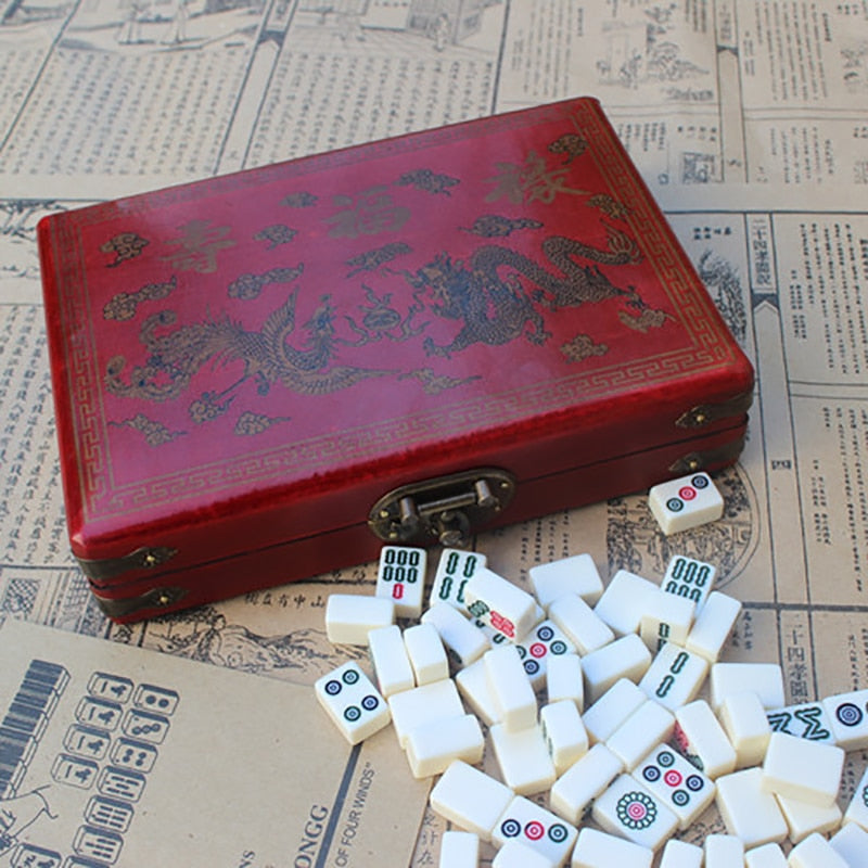 Jeu mahjong portable - les jeux en bois 