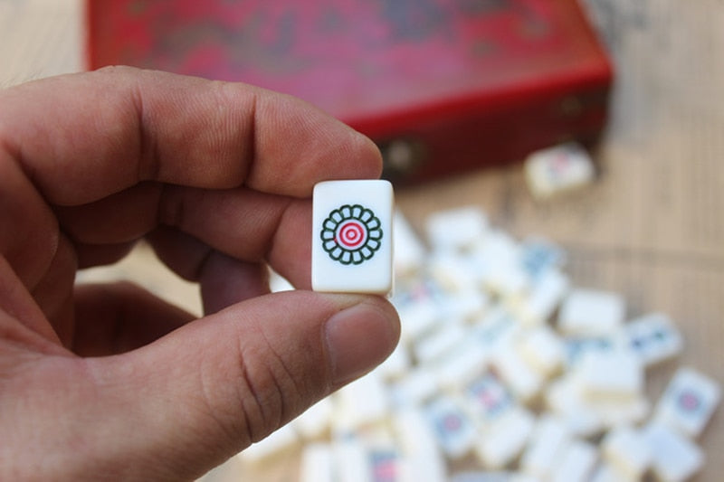 Jeu mahjong portable - les jeux en bois