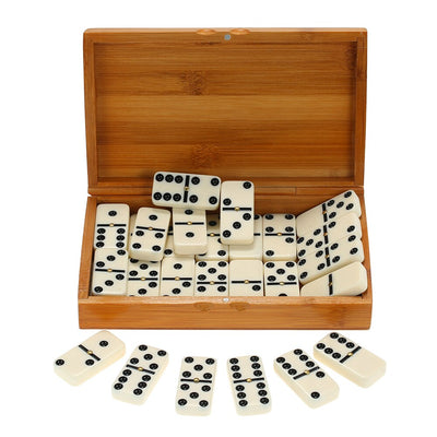 Jeu de domino avec boite en bois - les jeux en bois