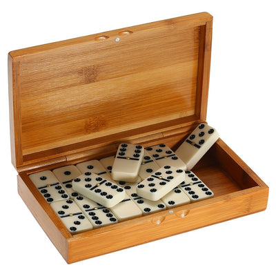 Jeu de domino avec boite en bois - les jeux en bois