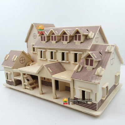 Maquette en bois Grande maison - les jeux en bois