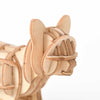 Maquette en bois chat - les jeux en bois