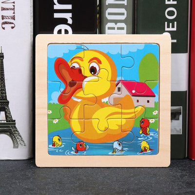 Puzzle en bois bébé - les jeux en bois