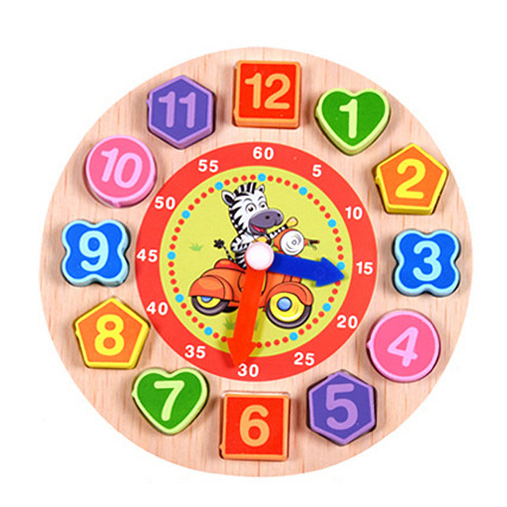 Puzzle horloge en bois enfant - les jeux en bois