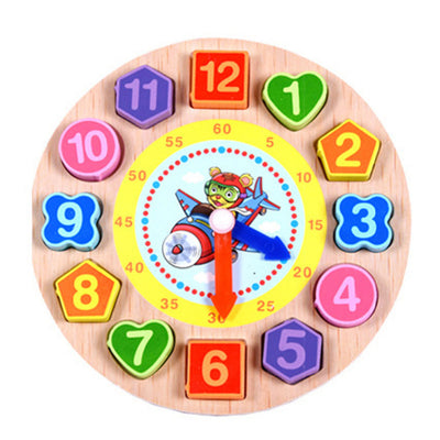 Puzzle horloge en bois enfant - les jeux en bois