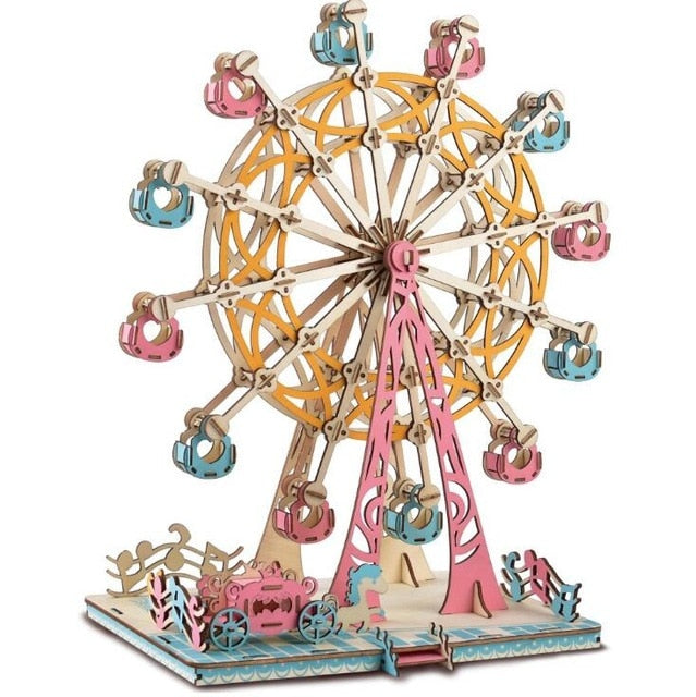 Maquette en bois grande roue - les jeux en bois