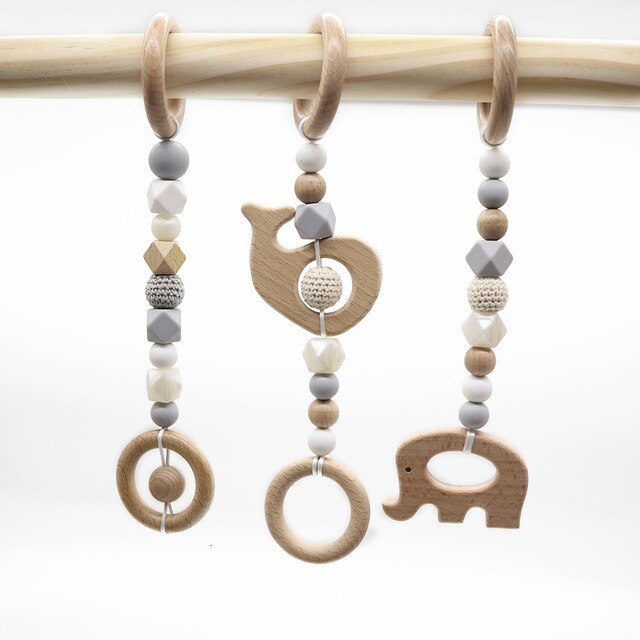 3 jouets en bois pour bébé - les jeux en bois 