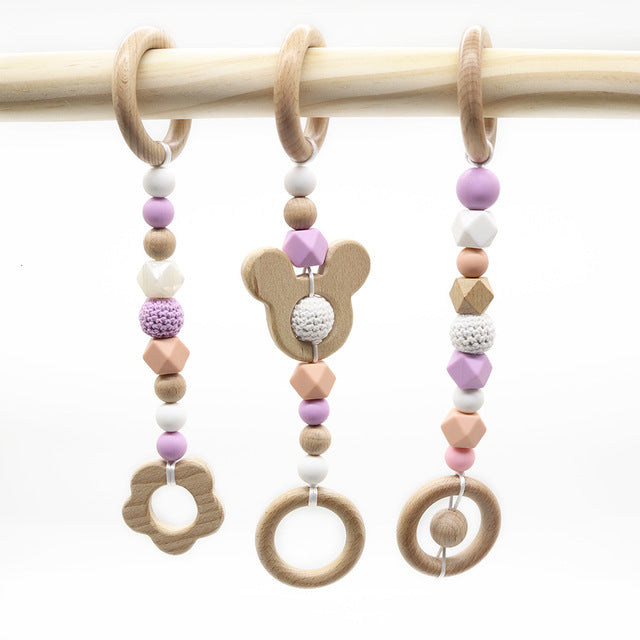 3 jouets en bois pour bébé - les jeux en bois 