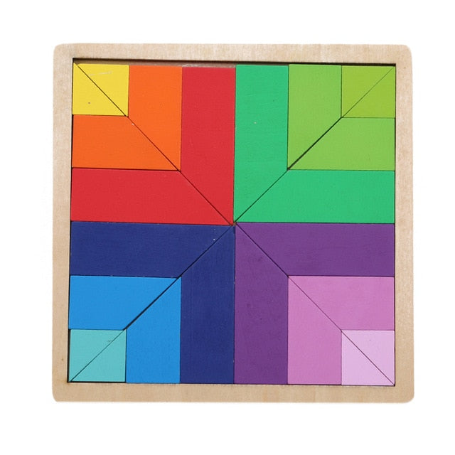 Tangram en bois - les jeux en bois