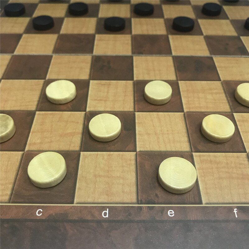 Jeu 3 en 1 : Jeu d'échec, Jeu de dame et Backgammon - les jeux en bois