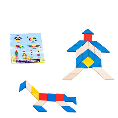 Tangram en bois - les jeux en bois