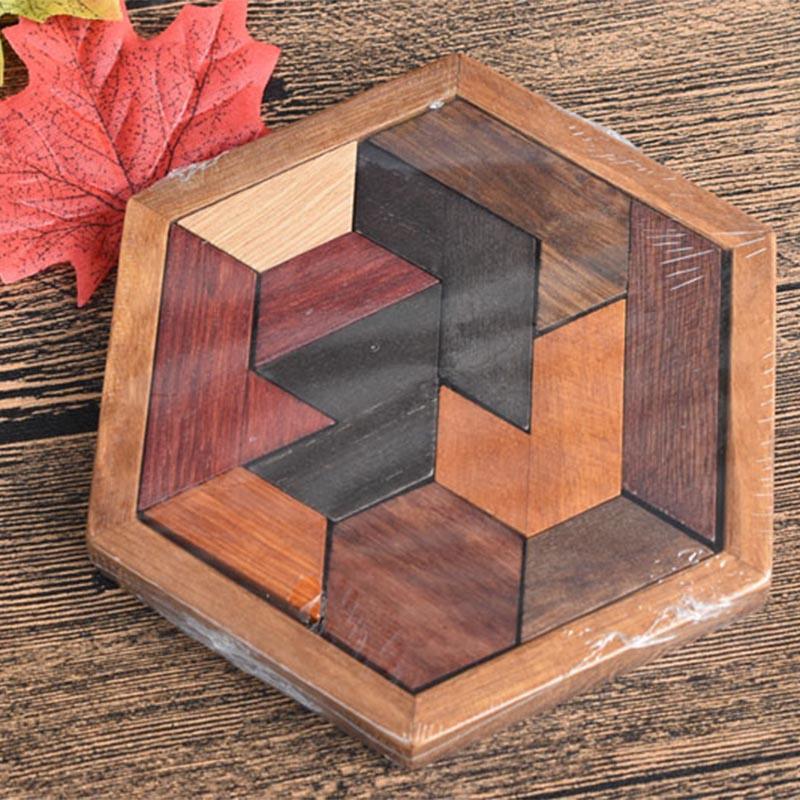 Tangram en bois pour enfants et adulte - les jeux en bois