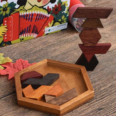 Tangram en bois pour enfants et adulte - les jeux en bois