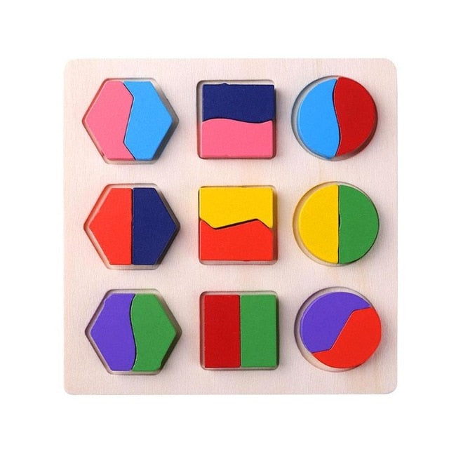 Puzzle Montessori en bois - les jeux en bois