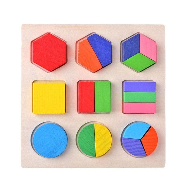 Puzzle Montessori en bois - les jeux en bois